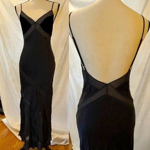 Vintage Y2K Victoria’s Secret Silk sheer cut out Dress 🖤